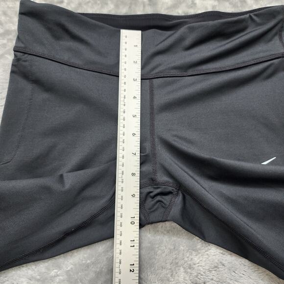 Nike Leggings Womens M Black White Power Running Ankle Training Workout Gym - Picture 7 of 10